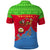 Eritrea Christmas Polo Shirt with Santa Claus Camel Sleigh National Emblem and Red Green Blue Pattern - Wonder Print Shop