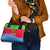 Eritrea Christmas Shoulder Handbag with Santa Claus Camel Sleigh National Emblem and Red Green Blue Pattern - Wonder Print Shop