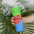 Eritrea Christmas Skinny Tumbler with Santa Claus Camel Sleigh National Emblem and Red Green Blue Pattern - Wonder Print Shop