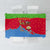 Eritrea Christmas Tablecloth with Santa Claus Camel Sleigh National Emblem and Red Green Blue Pattern - Wonder Print Shop