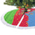 Eritrea Christmas Tree Skirt with Santa Claus Camel Sleigh National Emblem and Red Green Blue Pattern - Wonder Print Shop