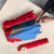 Eritrea Christmas Umbrella with Santa Claus Camel Sleigh National Emblem and Red Green Blue Pattern - Wonder Print Shop