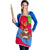 Eritrea Christmas Apron with African Santa Gingerbread Harp National Flag Colors and Festive Pattern Design - Wonder Print Shop