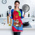 Eritrea Christmas Apron with African Santa Gingerbread Harp National Flag Colors and Festive Pattern Design - Wonder Print Shop