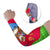 Eritrea Christmas Arm Sleeves with African Santa Gingerbread Harp National Flag Colors and Festive Pattern Design - Wonder Print Shop
