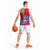 Eritrea Christmas Basketball Jersey with African Santa Gingerbread Harp National Flag Colors and Festive Pattern Design - Wonder Print Shop