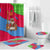 Eritrea Christmas Bathroom Set with African Santa Gingerbread Harp National Flag Colors and Festive Pattern Design - Wonder Print Shop