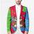 Eritrea Christmas Blazer with African Santa Gingerbread Harp National Flag Colors and Festive Pattern Design - Wonder Print Shop