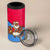 Eritrea Christmas 4 in 1 Can Cooler Tumbler with African Santa Gingerbread Harp National Flag Colors and Festive Pattern Design - Wonder Print Shop