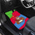 Eritrea Christmas Car Mats with African Santa Gingerbread Harp National Flag Colors and Festive Pattern Design - Wonder Print Shop