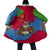 Eritrea Christmas Cloak with African Santa Gingerbread Harp National Flag Colors and Festive Pattern Design - Wonder Print Shop