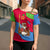 Eritrea Christmas Cross Shoulder Shirt with African Santa Gingerbread Harp National Flag Colors and Festive Pattern Design - undefined
