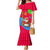 Eritrea Christmas Family Matching Mermaid Dress and Hawaiian Shirt with African Santa Gingerbread Harp National Flag Colors and Festive Pattern Design - Wonder Print Shop