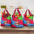 Eritrea Christmas Grocery Bag with African Santa Gingerbread Harp National Flag Colors and Festive Pattern Design - Wonder Print Shop