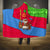 Eritrea Christmas Hooded Blanket with African Santa Gingerbread Harp National Flag Colors and Festive Pattern Design - Wonder Print Shop