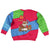 Eritrea Christmas Kid Ugly Christmas Sweater with African Santa Gingerbread Harp National Flag Colors and Festive Pattern Design - Wonder Print Shop