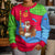 Eritrea Christmas Kid Ugly Christmas Sweater with African Santa Gingerbread Harp National Flag Colors and Festive Pattern Design - Wonder Print Shop