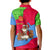 Eritrea Christmas Kid Polo Shirt with African Santa Gingerbread Harp National Flag Colors and Festive Pattern Design - Wonder Print Shop
