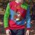 Eritrea Christmas Ugly Christmas Sweater with African Santa Gingerbread Harp National Flag Colors and Festive Pattern Design - Wonder Print Shop