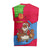 Eritrea Christmas Knitted V-Neck Vest with African Santa Gingerbread Harp National Flag Colors and Festive Pattern Design - Wonder Print Shop