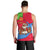 Eritrea Christmas Men Tank Top with African Santa Gingerbread Harp National Flag Colors and Festive Pattern Design - Wonder Print Shop