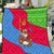 Eritrea Christmas Quilt with African Santa Gingerbread Harp National Flag Colors and Festive Pattern Design - Wonder Print Shop