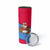 Eritrea Christmas Skinny Tumbler with African Santa Gingerbread Harp National Flag Colors and Festive Pattern Design - Wonder Print Shop