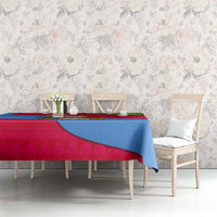 Eritrea Christmas Tablecloth with African Santa Gingerbread Harp National Flag Colors and Festive Pattern Design - Wonder Print Shop