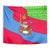 Eritrea Christmas Tapestry with African Santa Gingerbread Harp National Flag Colors and Festive Pattern Design - Wonder Print Shop