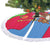 Eritrea Christmas Tree Skirt with African Santa Gingerbread Harp National Flag Colors and Festive Pattern Design - Wonder Print Shop