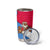 Eritrea Christmas Tumbler Cup with African Santa Gingerbread Harp National Flag Colors and Festive Pattern Design - Wonder Print Shop