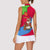 Eritrea Christmas Women Sleeveless Polo Shirt with African Santa Gingerbread Harp National Flag Colors and Festive Pattern Design - Wonder Print Shop