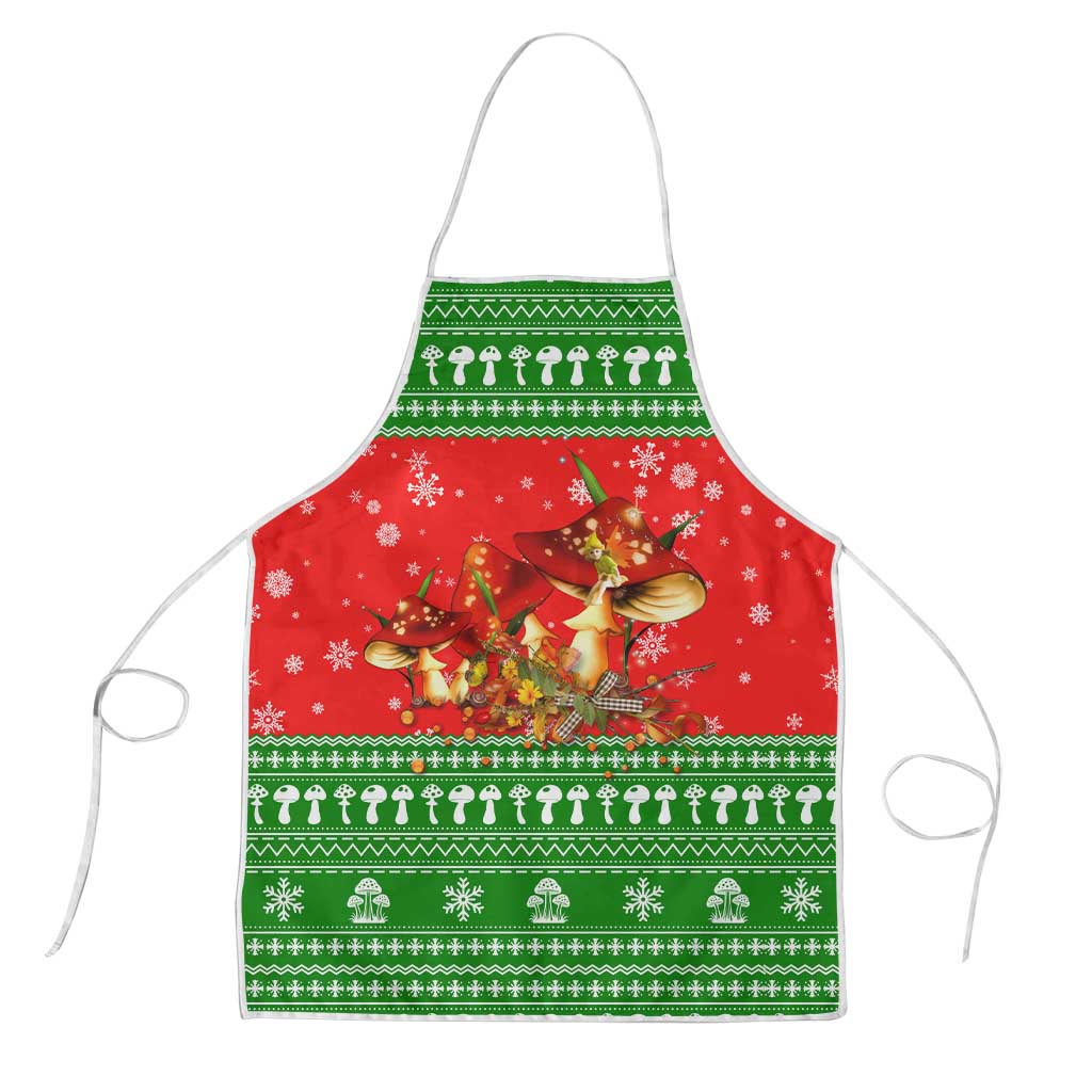 Amazing Mushroom Christmas Yall Christmas Apron Xmas Holiday Patterns - Wonder Print Shop