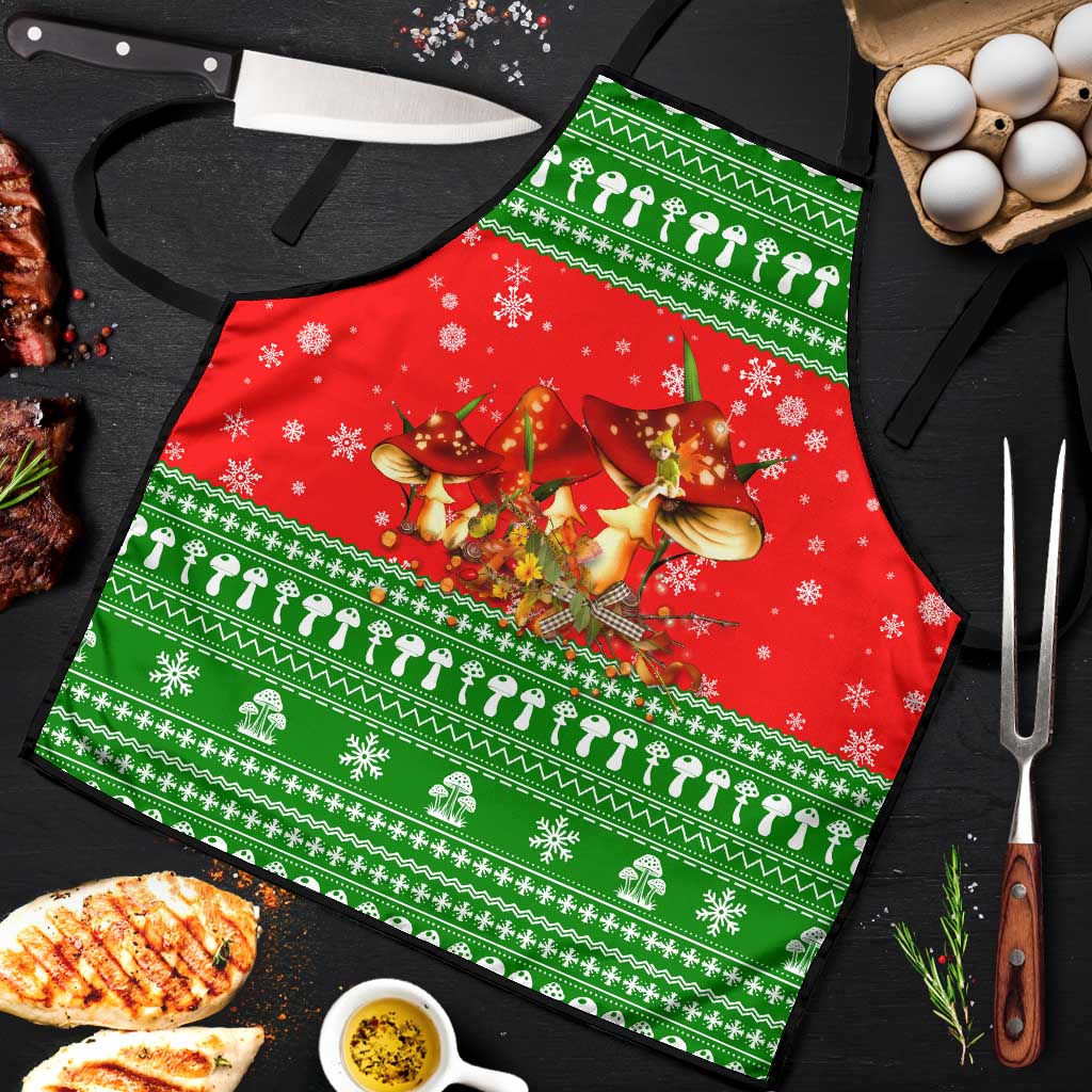 Amazing Mushroom Christmas Yall Christmas Apron Xmas Holiday Patterns - Wonder Print Shop