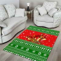 Amazing Mushroom Christmas Yall Christmas Area Rug Xmas Holiday Patterns - Wonder Print Shop