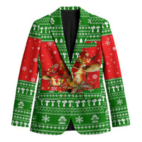 Amazing Mushroom Christmas Yall Christmas Blazer Xmas Holiday Patterns - Wonder Print Shop