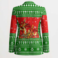 Amazing Mushroom Christmas Yall Christmas Blazer Xmas Holiday Patterns - Wonder Print Shop