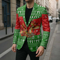 Amazing Mushroom Christmas Yall Christmas Blazer Xmas Holiday Patterns - Wonder Print Shop