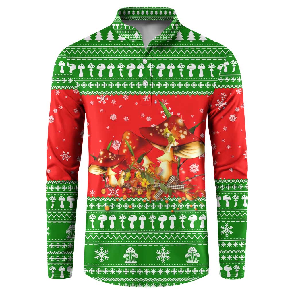 Amazing Mushroom Christmas Yall Christmas Button Sweatshirt Xmas Holiday Patterns - Wonder Print Shop