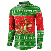 Amazing Mushroom Christmas Yall Christmas Button Sweatshirt Xmas Holiday Patterns - Wonder Print Shop