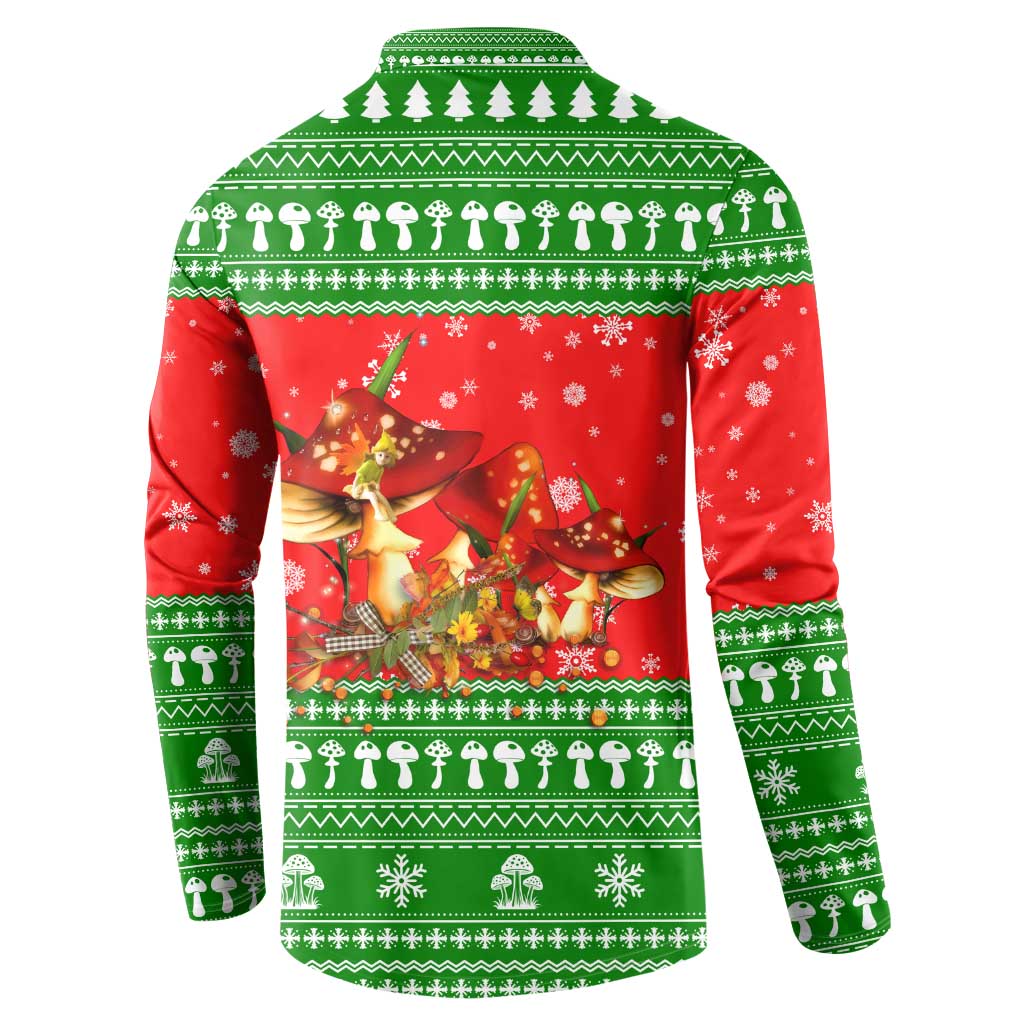 Amazing Mushroom Christmas Yall Christmas Button Sweatshirt Xmas Holiday Patterns - Wonder Print Shop