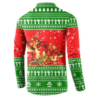 Amazing Mushroom Christmas Yall Christmas Button Sweatshirt Xmas Holiday Patterns - Wonder Print Shop