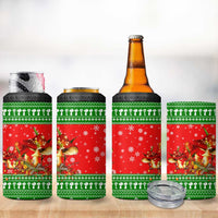Amazing Mushroom Christmas Yall Christmas 4 in 1 Can Cooler Tumbler Xmas Holiday Patterns - Wonder Print Shop
