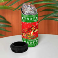 Amazing Mushroom Christmas Yall Christmas 4 in 1 Can Cooler Tumbler Xmas Holiday Patterns - Wonder Print Shop