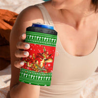 Amazing Mushroom Christmas Yall Christmas 4 in 1 Can Cooler Tumbler Xmas Holiday Patterns - Wonder Print Shop