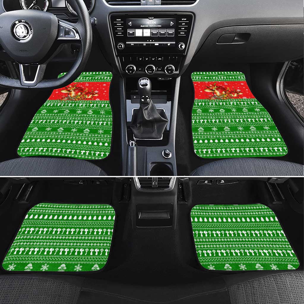 Amazing Mushroom Christmas Yall Christmas Car Mats Xmas Holiday Patterns - Wonder Print Shop