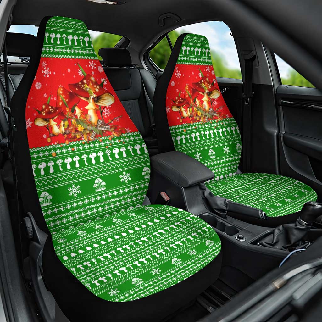 Amazing Mushroom Christmas Yall Christmas Car Seat Cover Xmas Holiday Patterns - Wonder Print Shop