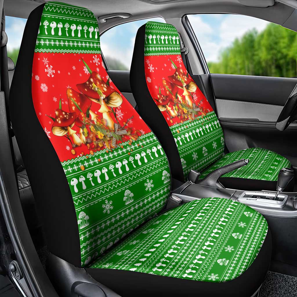 Amazing Mushroom Christmas Yall Christmas Car Seat Cover Xmas Holiday Patterns - Wonder Print Shop