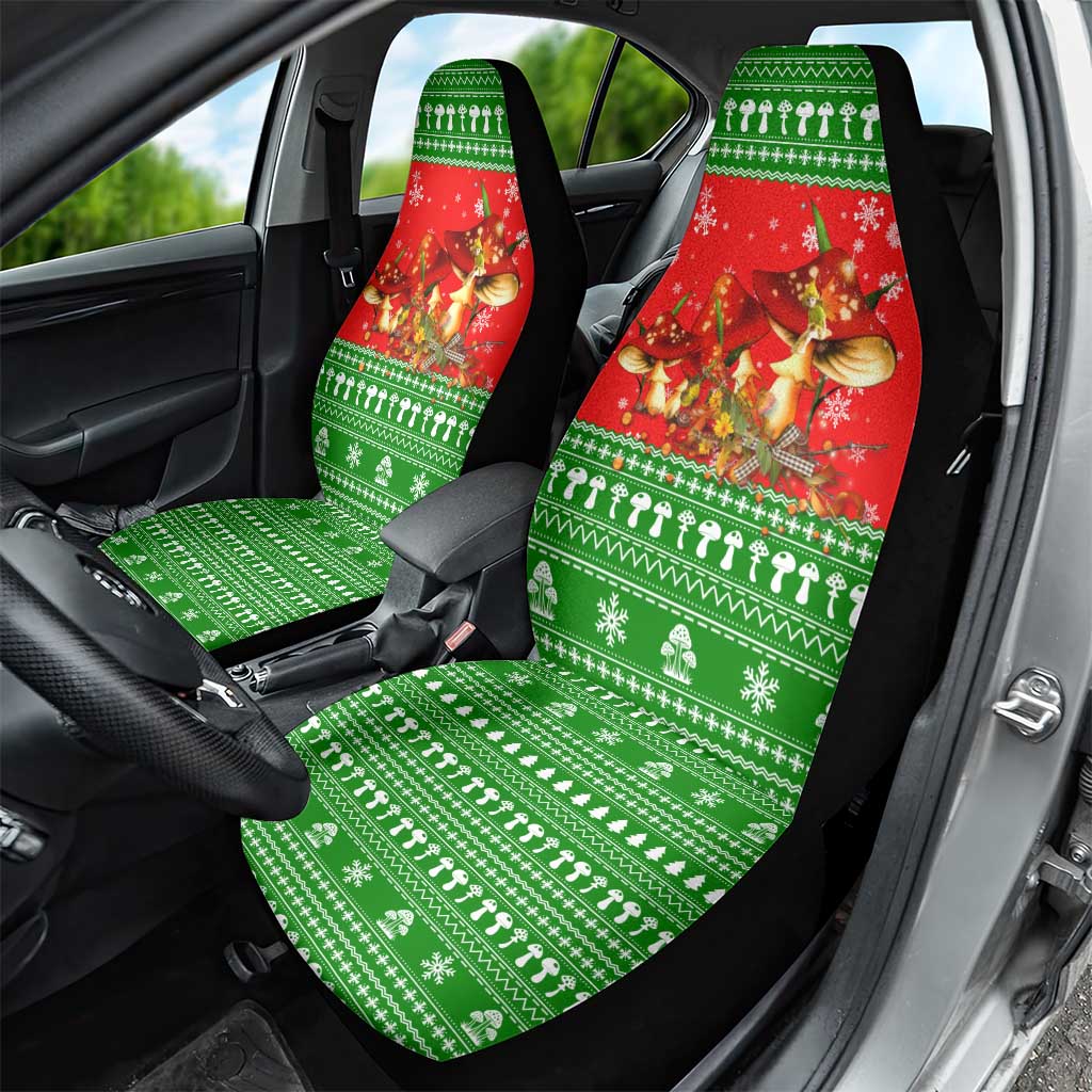 Amazing Mushroom Christmas Yall Christmas Car Seat Cover Xmas Holiday Patterns - Wonder Print Shop