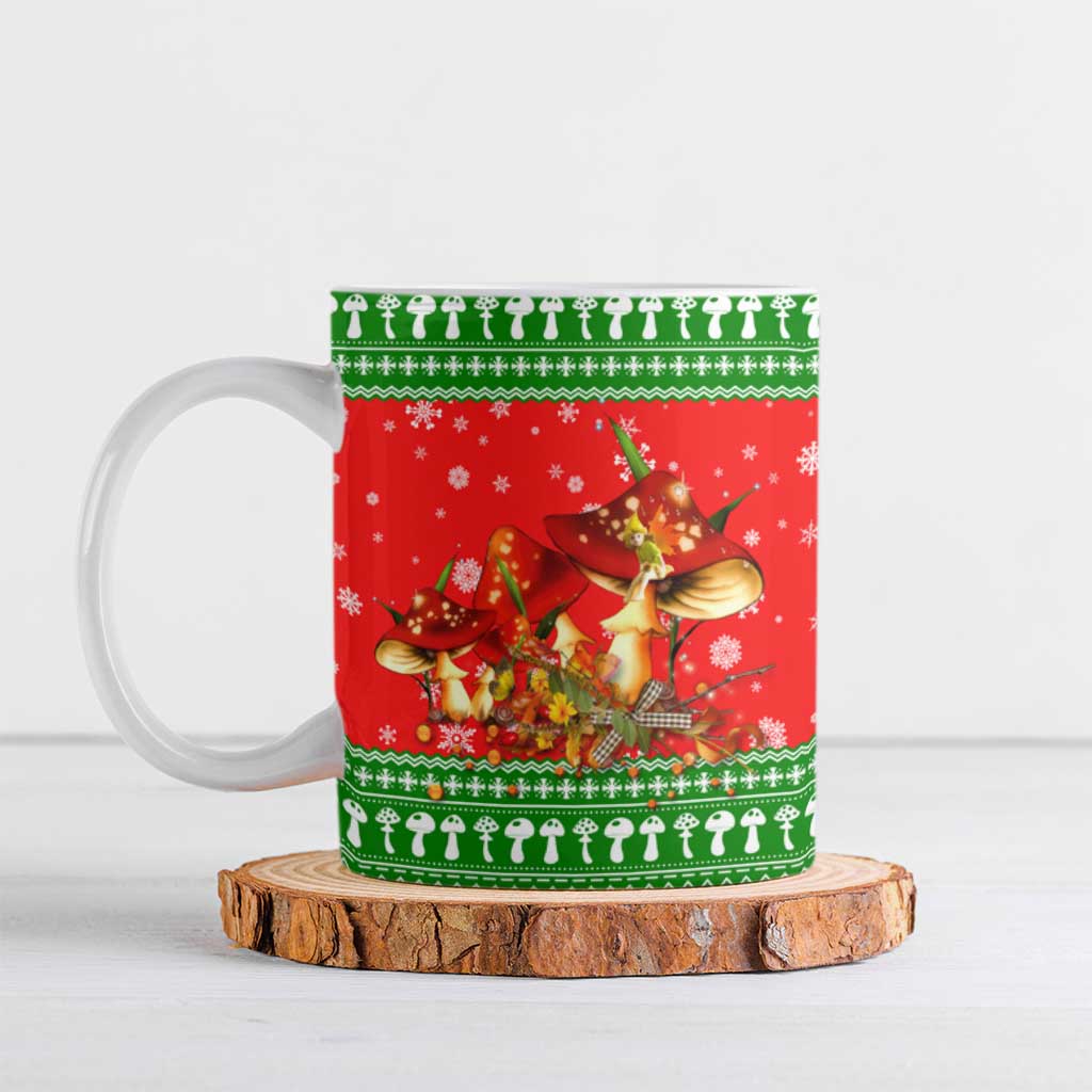 Amazing Mushroom Christmas Yall Christmas Ceramic Mug Xmas Holiday Patterns - Wonder Print Shop